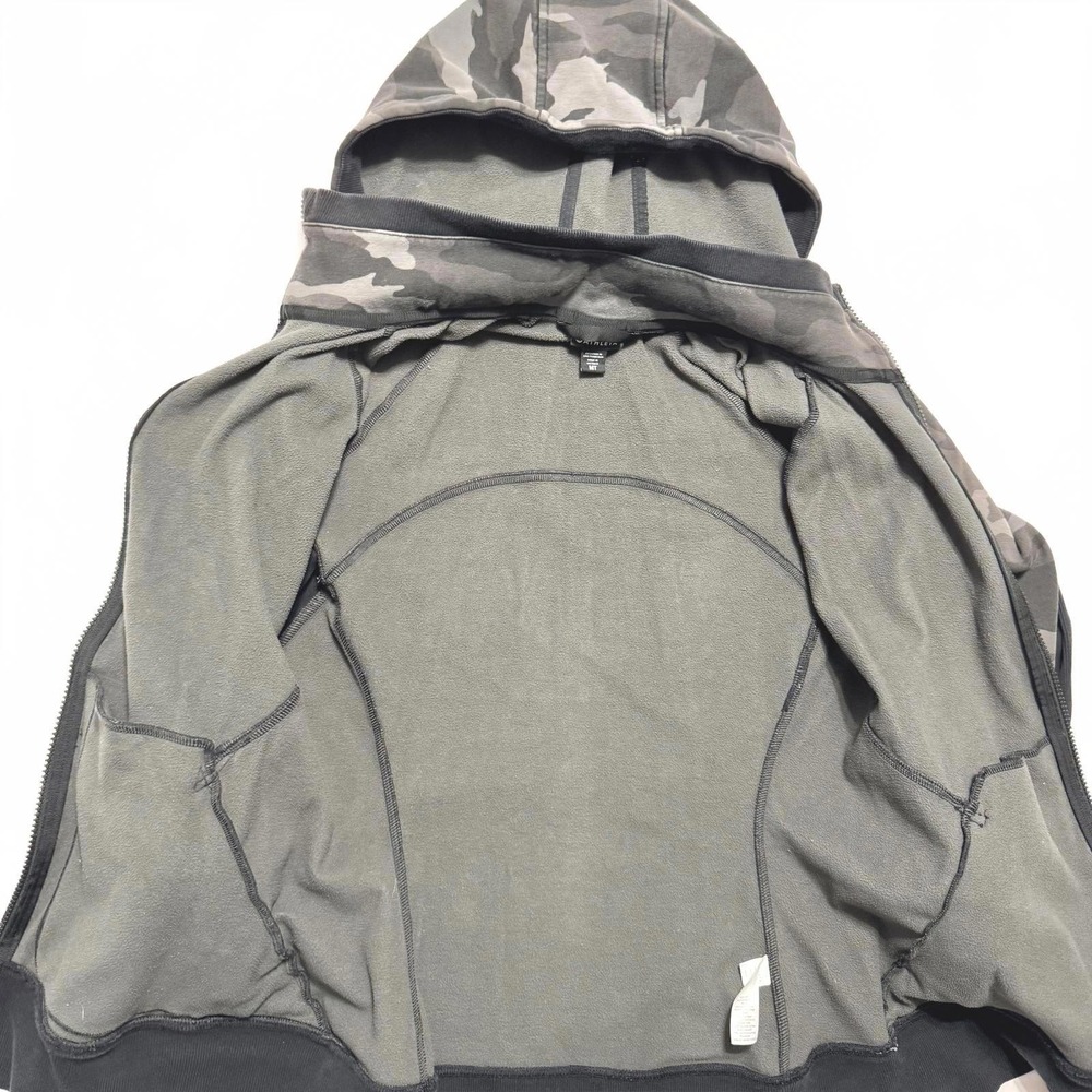 ATHLETA Hoodie Women's MT Medium Tall Full Zip Jacket Sweatshirt Thumb Holes - Picture 4 of 8